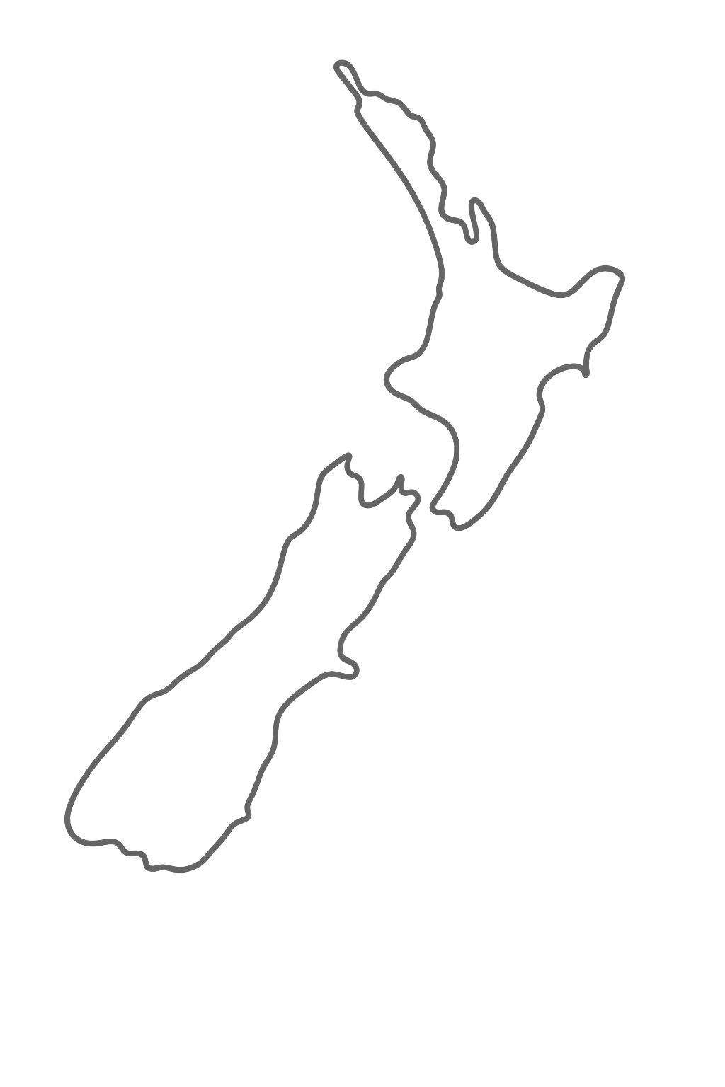 New Zealand map